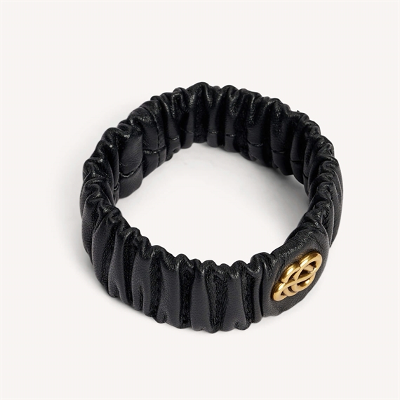 By Malene Birger Evelo Leather Wrist Bands, Sort 